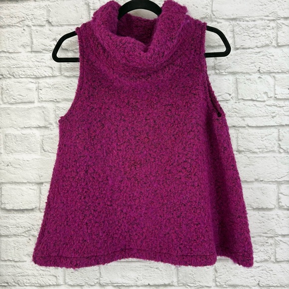 bryn Walker Sweaters - Bryn Walker Boucle Cowl Neck Wool Blend Sleeveless Sweater Small